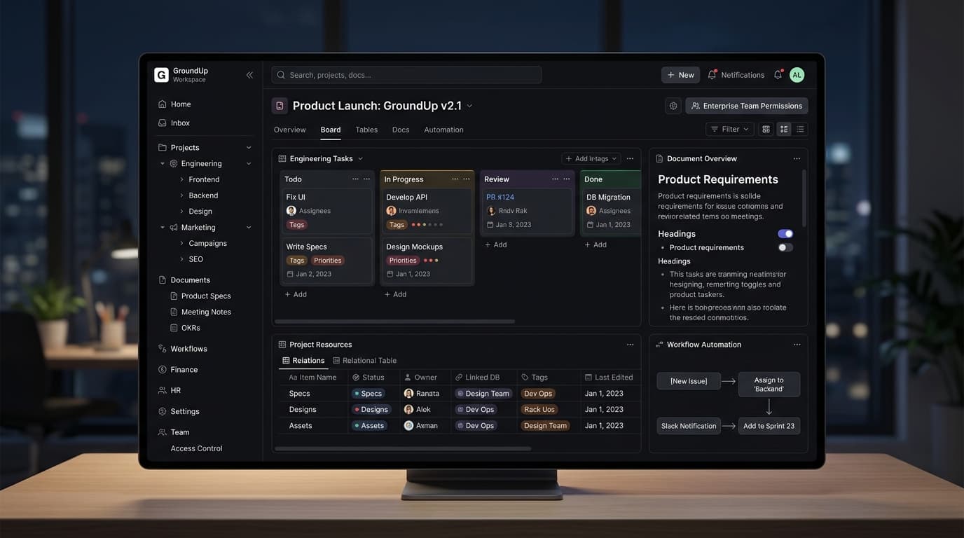 GroundUp: Modular Enterprise ERP